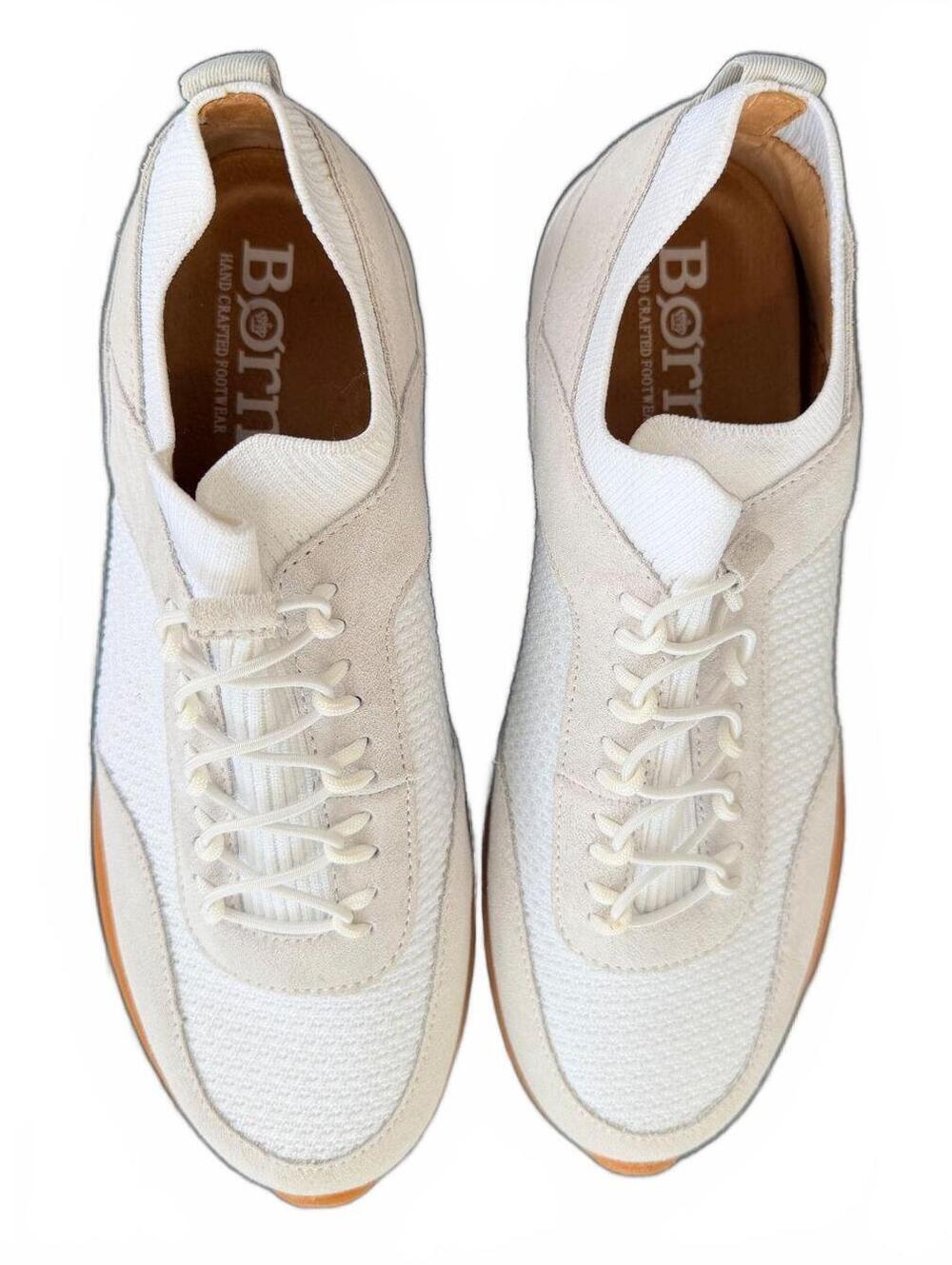 Born White Knit Sneakers